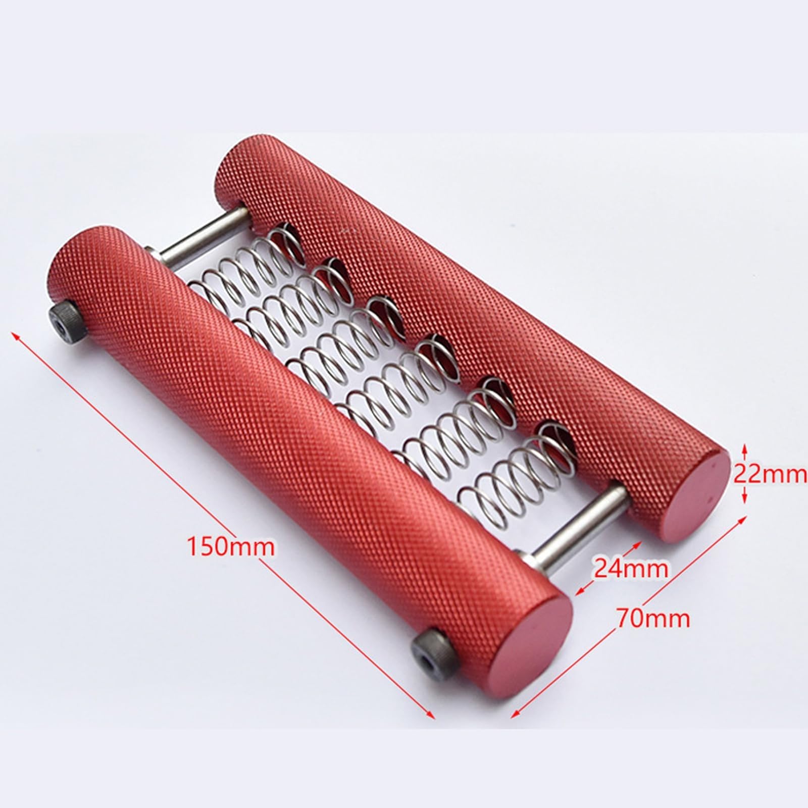 Agarre de mano de aluminio moleteado, ejercitador de agarre ajustable, ejercitador de mano, marco de aleación de aluminio 6061, resistencia libremente combinable, mango de patrón de rejilla