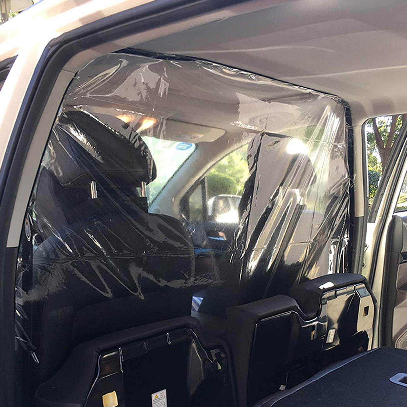 Pellicola protettiva per auto, anti-appannamento, trasparente, per la sicurezza di taxi e rideshare, divisorio surround completo per la separazione del conducente e del passeggero