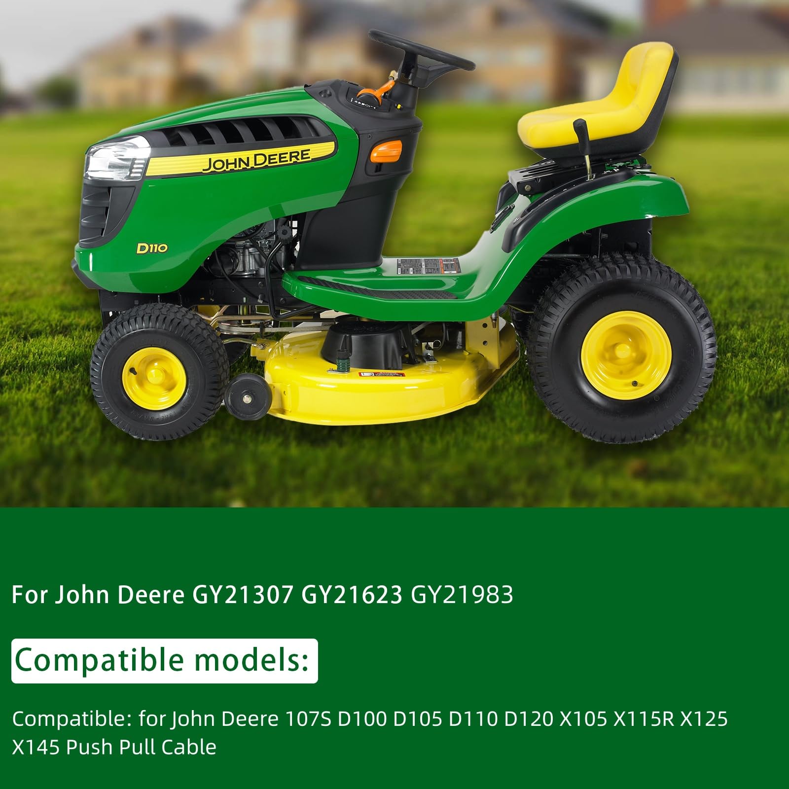 Cavo Acceleratore Per John Deere - Modelli D100, D105, D110, D120, X105, X115R, X125, X145 - Foto 5