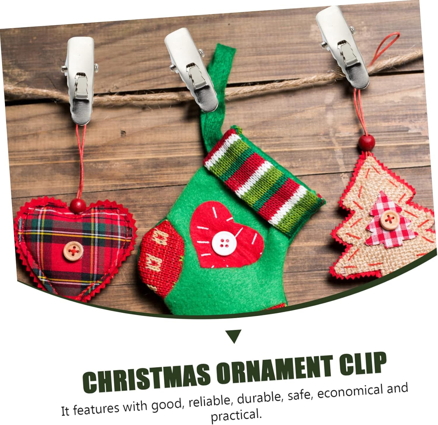 300pcs Mini Clips for Christmas Tree Decorations Xmas Decor Clamps for Wreaths and Ornaments Convenient and Sturdy Home Supplies