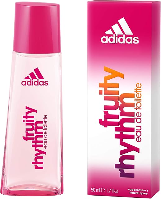adidas Fruity Rhythm Eau de Toilette for Women, Floral & fruity fragrance, Top notes: raspberry and black currant