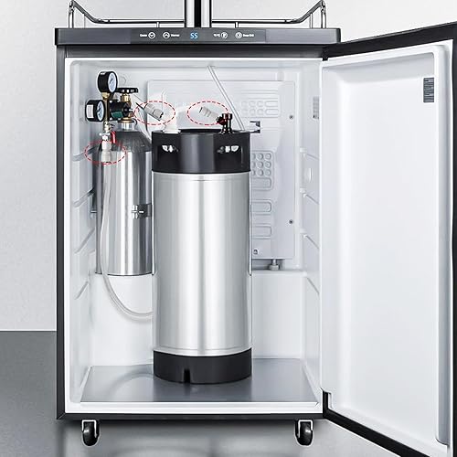 Miniatura 2 de Cerradura de bola de barril de cursi de desconexión rápida para conectar accesorios, tubo de plástico recto de 38 pulgadas OD a rosca de 716