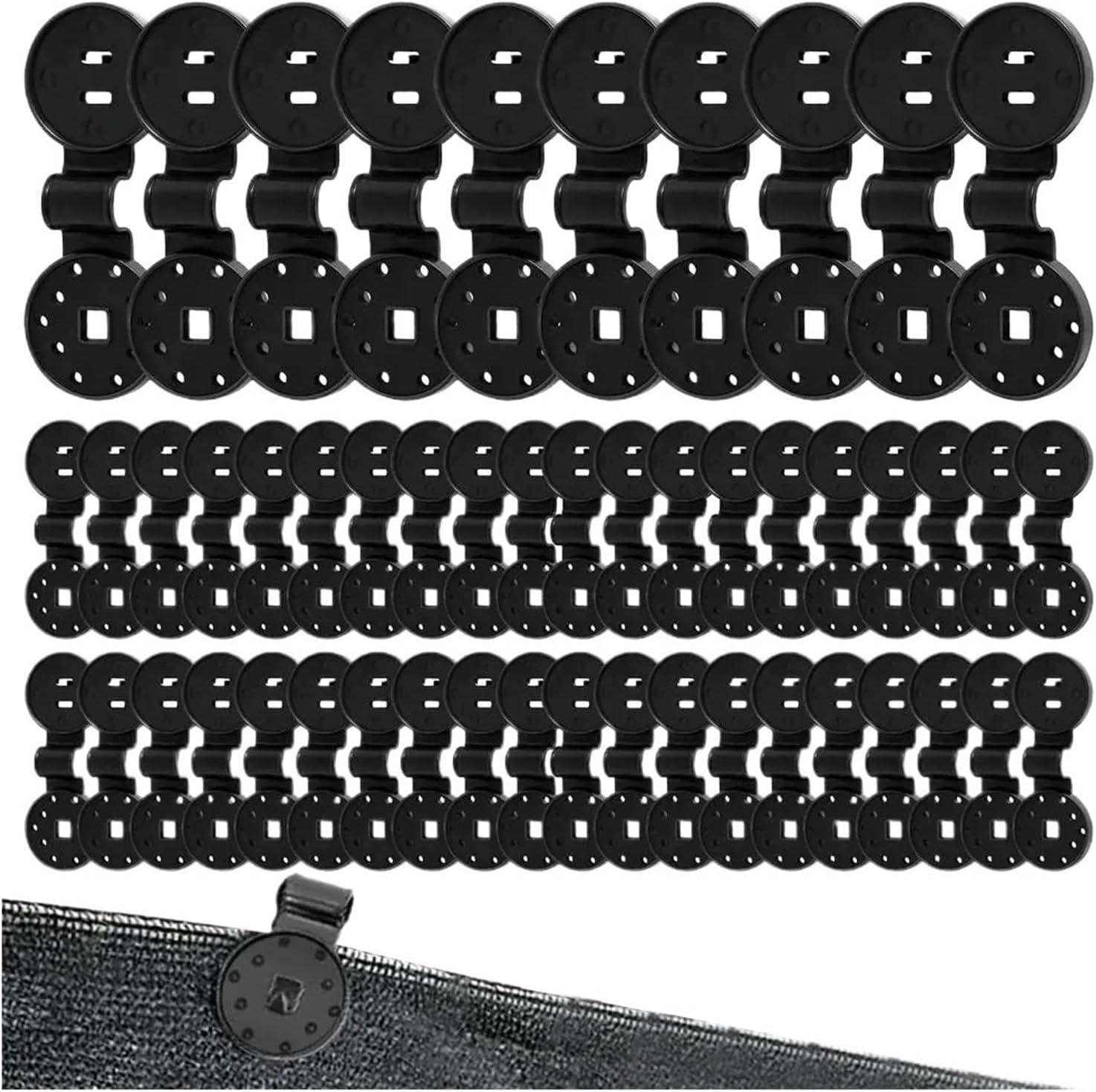 Shade Cloth Heavy Duty Lock Grip 600Pcs Plastic Fasteners: Hold Sunshade Netting & Cloth Firmly