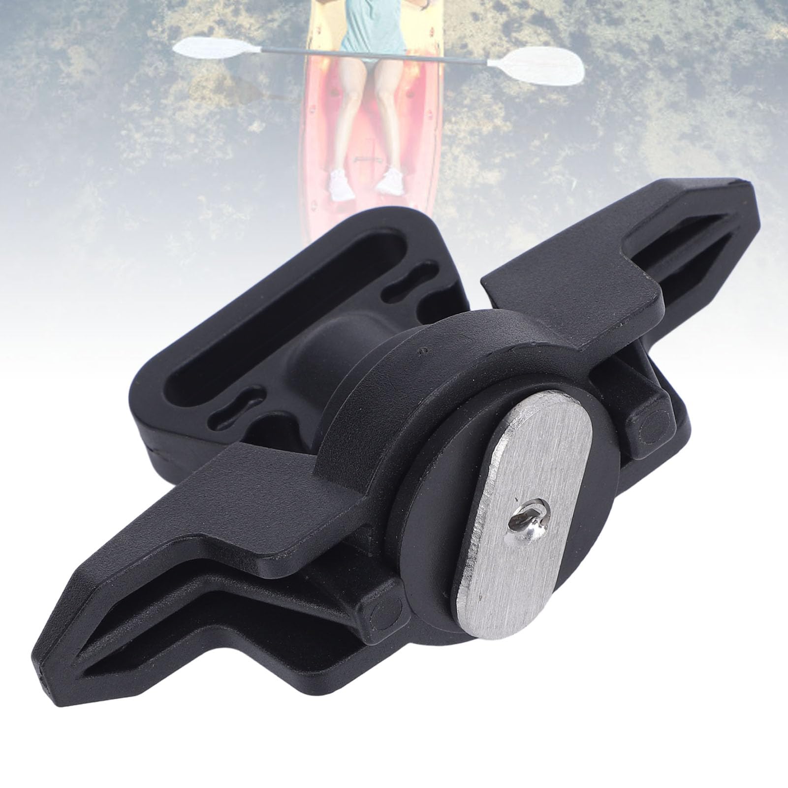 JAOCDOEN Nylon Kayak Line Cleat with Tie Down, Kayak Track Mounted Rope Cleat for Canoes, Kayaks, Fishing Boats