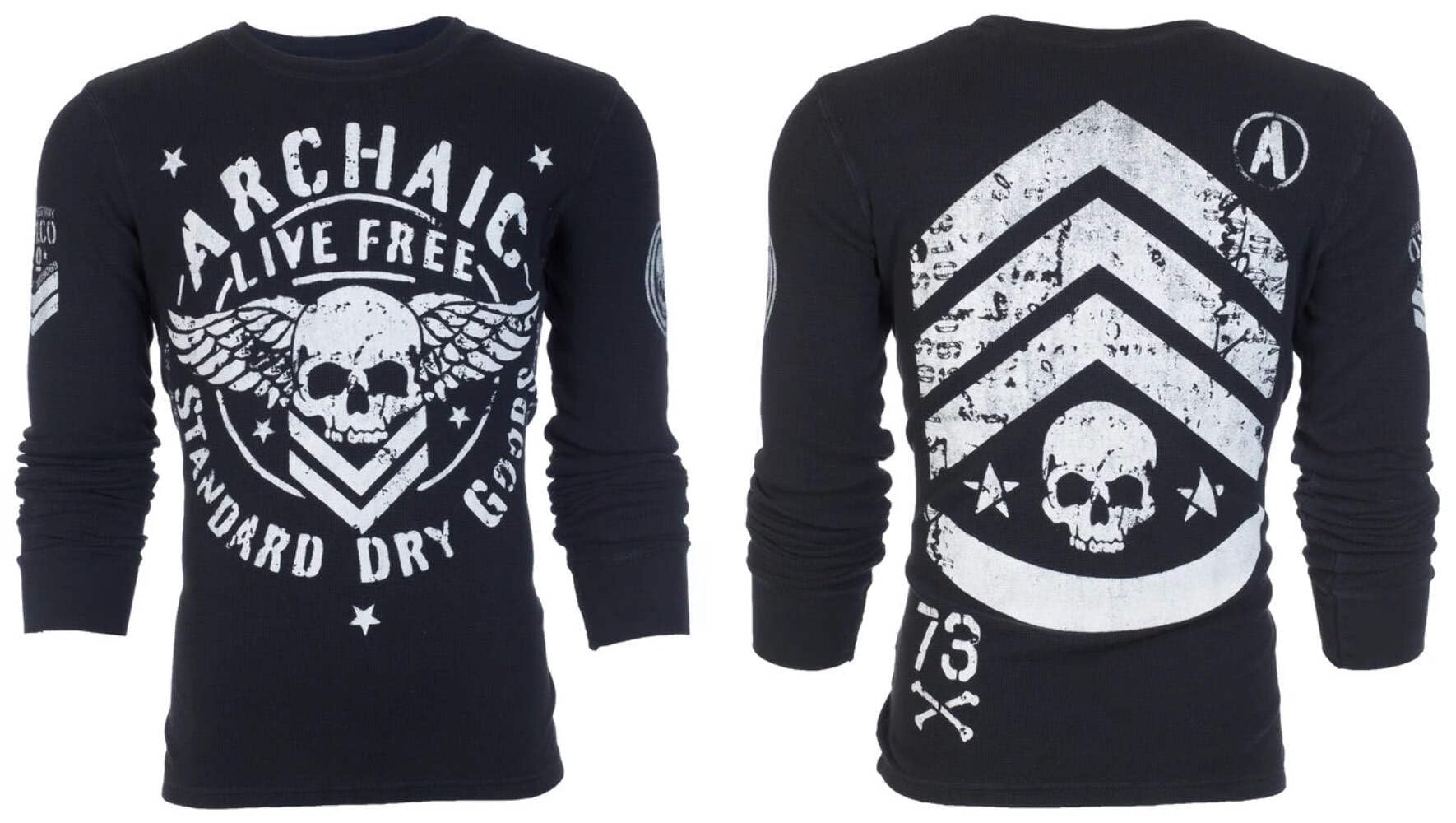 Archaic by Affliction Herren Langarm Thermohemd Strong Crest