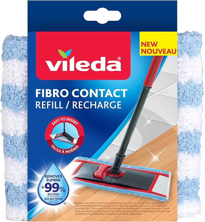 Vileda Fibro Contact Mop Head Ideal for Dusting Walls and Ceilings