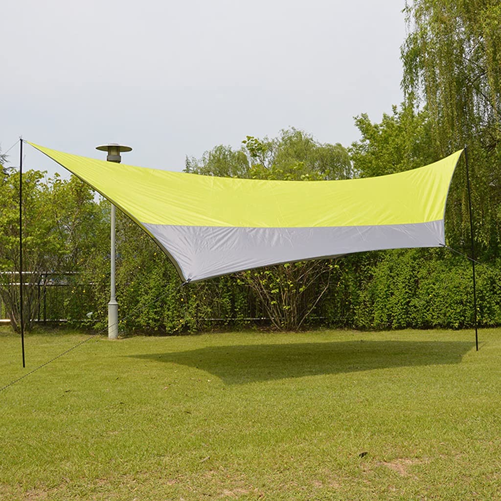 Tarp della Tenda a Mosca della Pioggia Amaca 500450 cm, Riparo da Campeggio Oxford 210D, Telo da Campeggio Leggero per la Spiaggia da Viaggio all'aperto Alpinismo