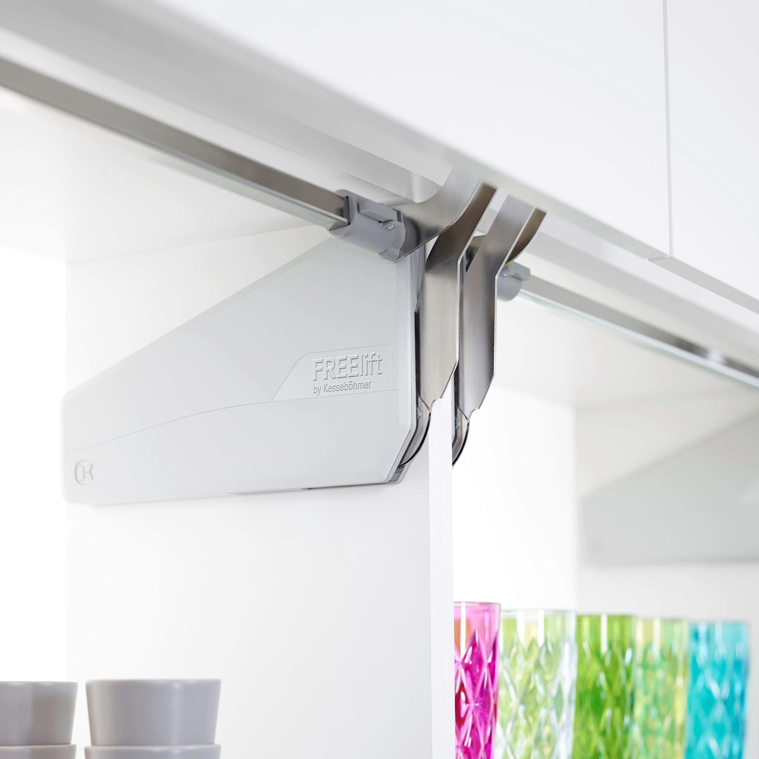SO-TECH® FREEslide R3us Hochliftbeschlag für Schrankhöhen von 430-600 mm/Klappengewicht 5,0-9,7 Kg