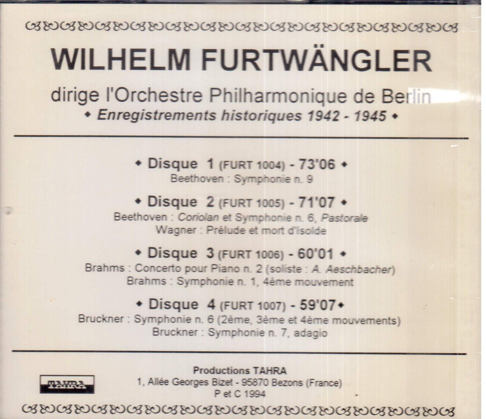 Historical Archives 1942-1945 by Wilhelm Furtwangler