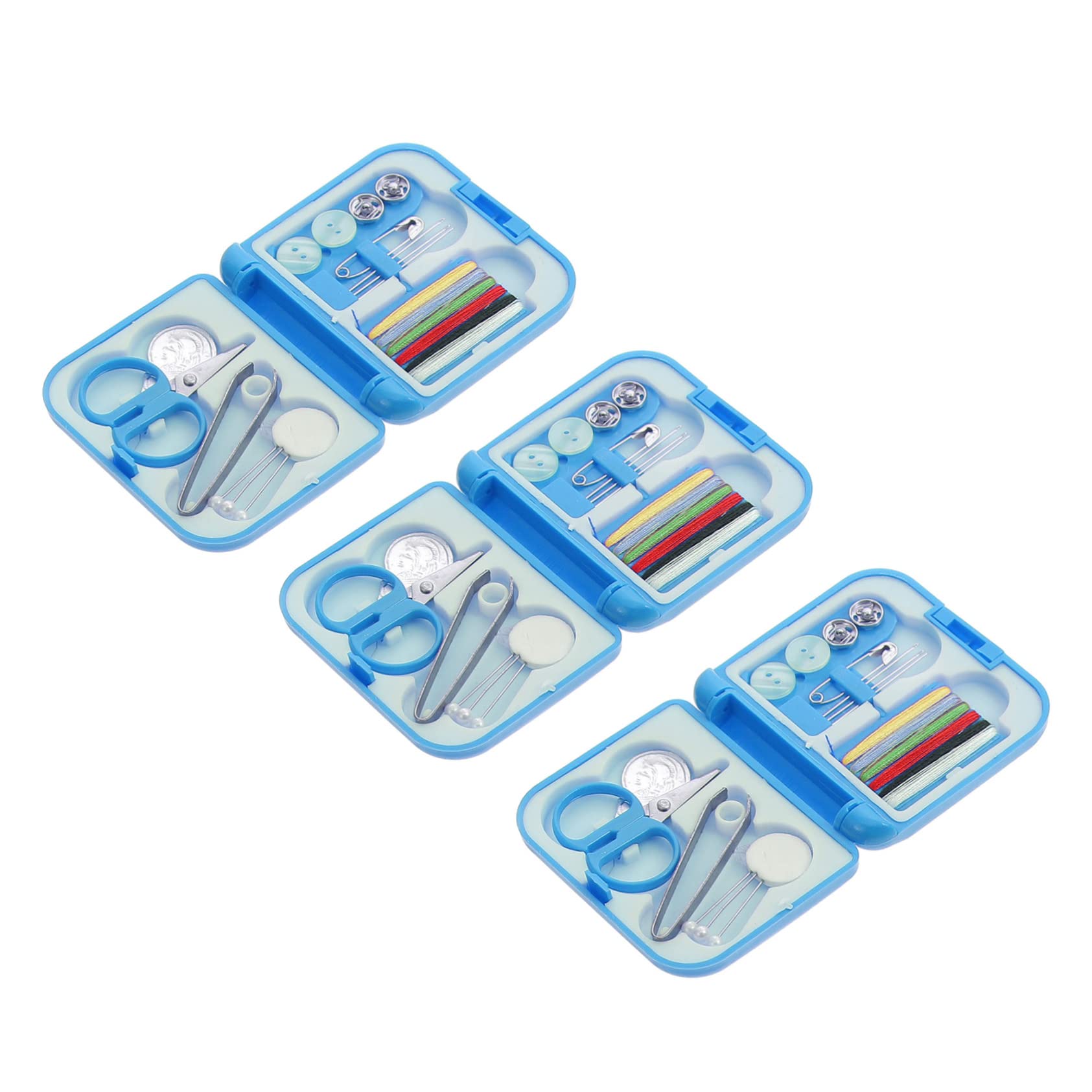 OSALADI Sewing Kit Box Set 3 Hand Sewing Tool Boxes Thread Needle Storage Perfect for Hand Quilting Bulk Needlework Storage Case