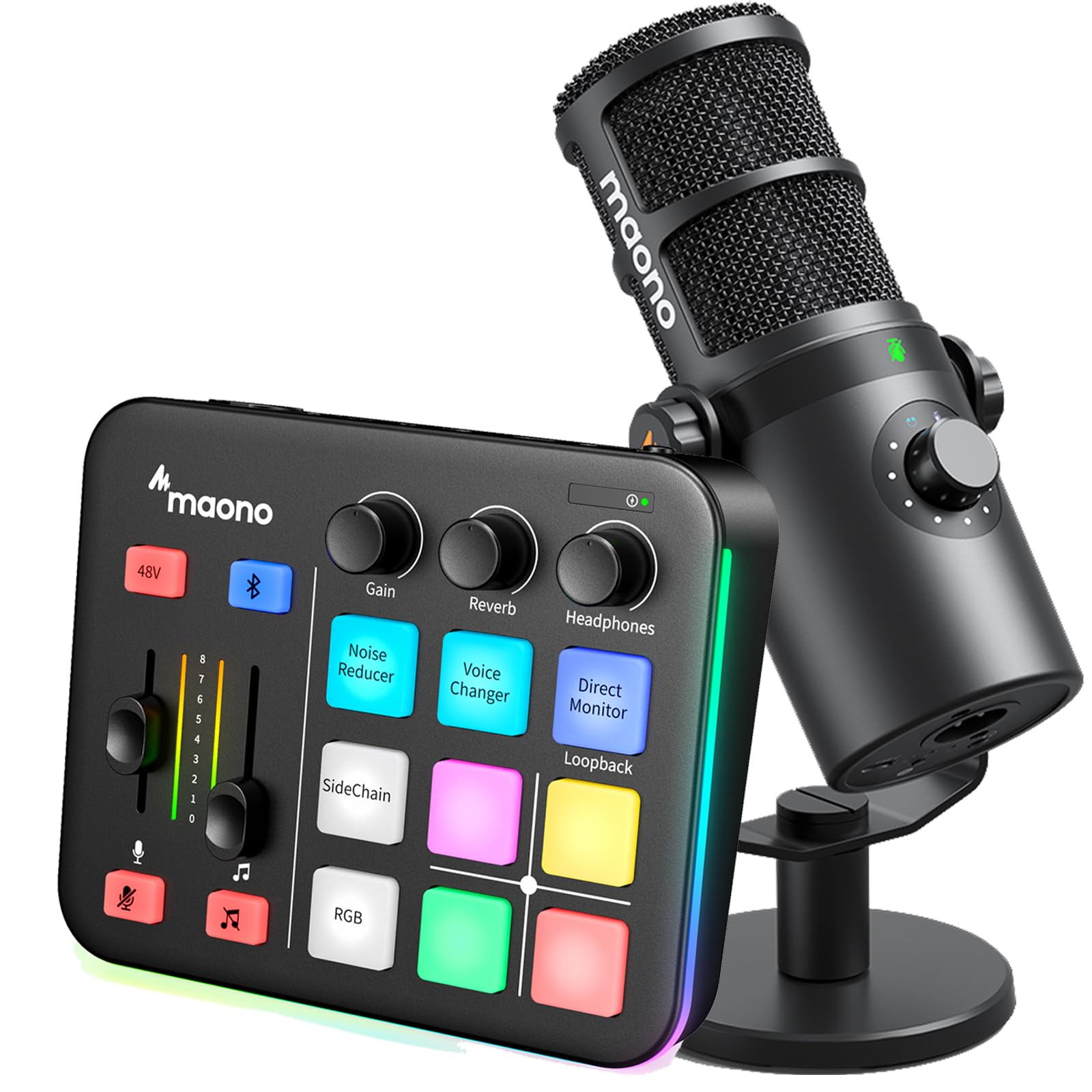 配信機器・PA機器・レコーディング機器 maono G1 neo & pd100 Maonocaster G1 NEO & PD100X Audio Bundle For Game Streamers
