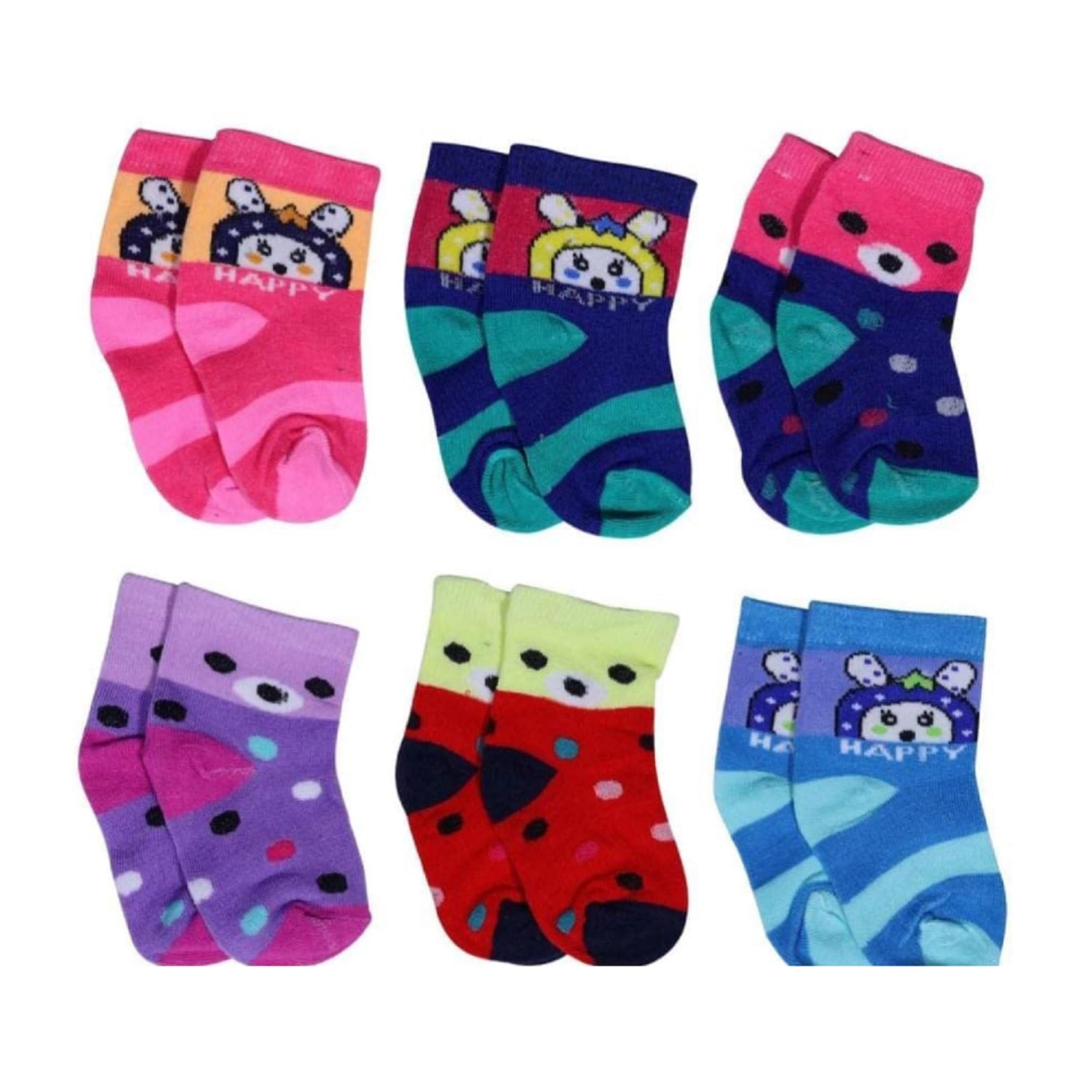 VastraMilap Organic Cotton Kids Socks - Pack of 12 | Unisex Baby Boys & Girls Soft Bamboo Fiber Ankle Length| Anti-Bacterial, Chemical-Free, Breathable Newborn & Infant Socks (Multicolor)-picture-10
