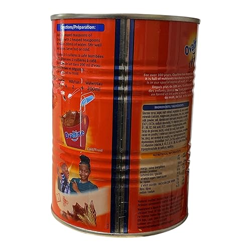 Miniatura 3 de Mezcla de bebida en polvo de malta de chocolate, 10 vitaminas y 5 minerales, más del 50% de malta