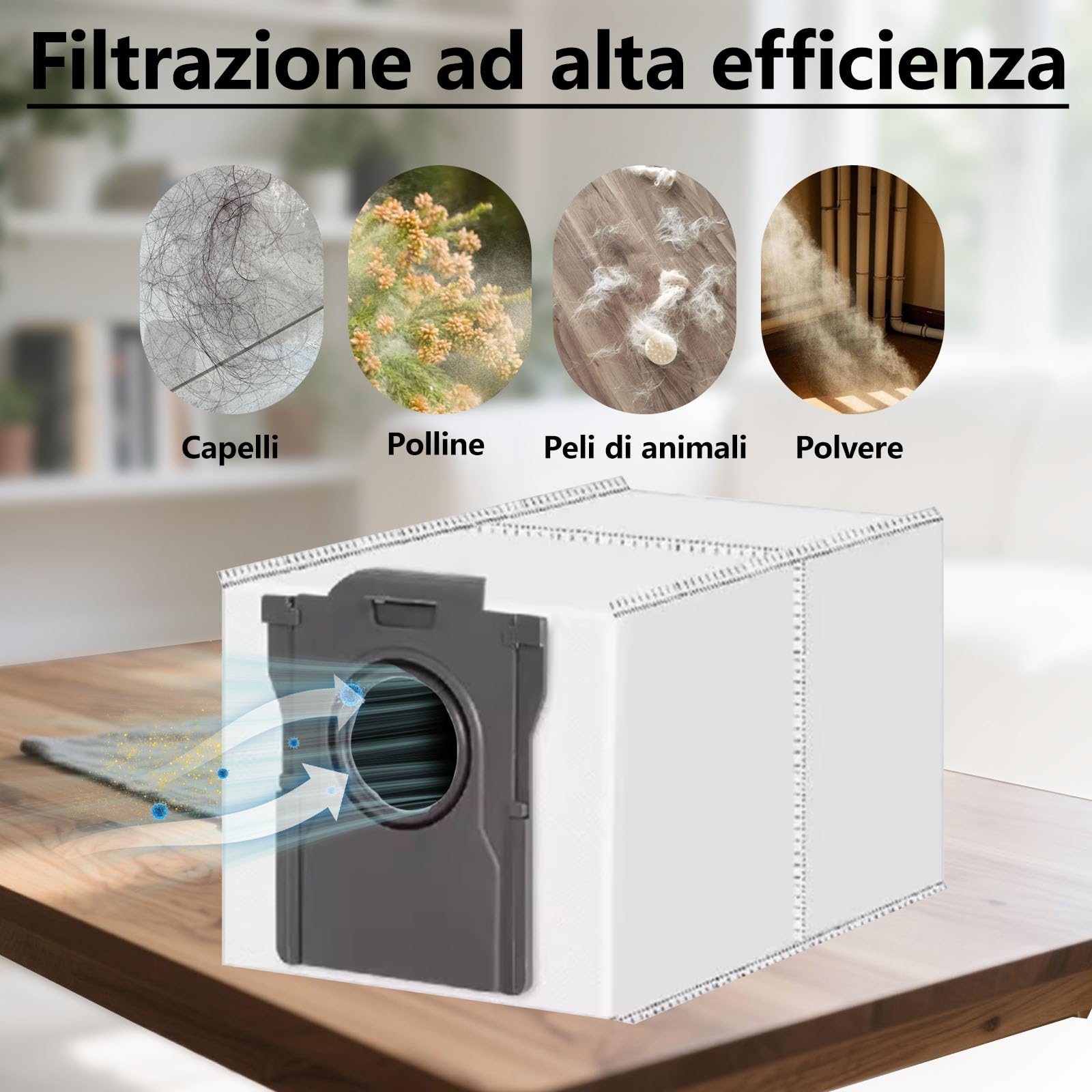18 pcs Accessori per Dreame L10s Ultra Gen 2 Aspirapolvere Ricambio | 1 Spazzola principale,4 Filtri,4 Asciugamani,4 Sacchetto di polvere,4 Spazzola laterale,1 Spazzola da Pulizia,18 pcs Ricambio