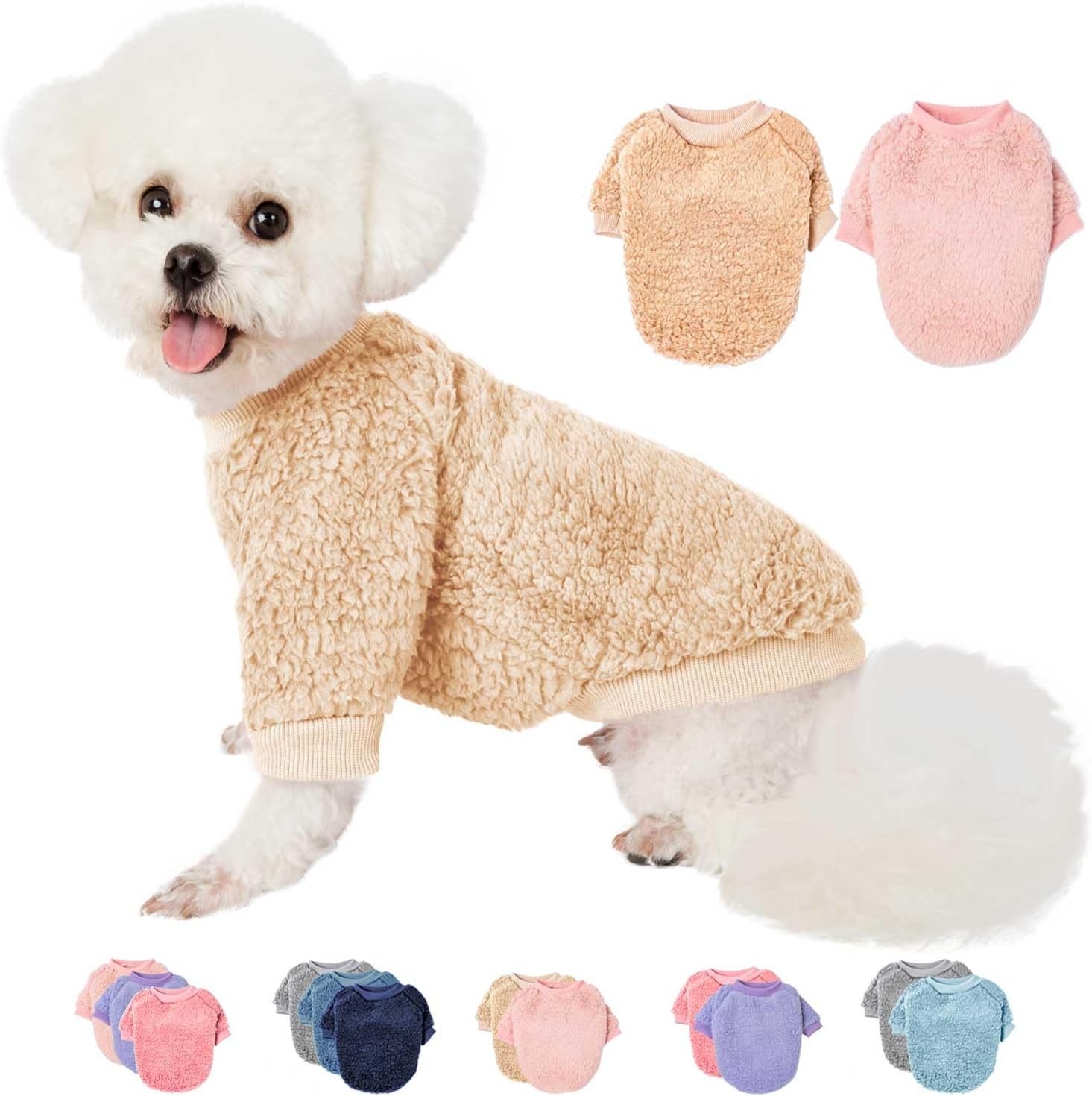 Dog Sweaters Clothes Coat for Small Dogs Boy or Girl Cat