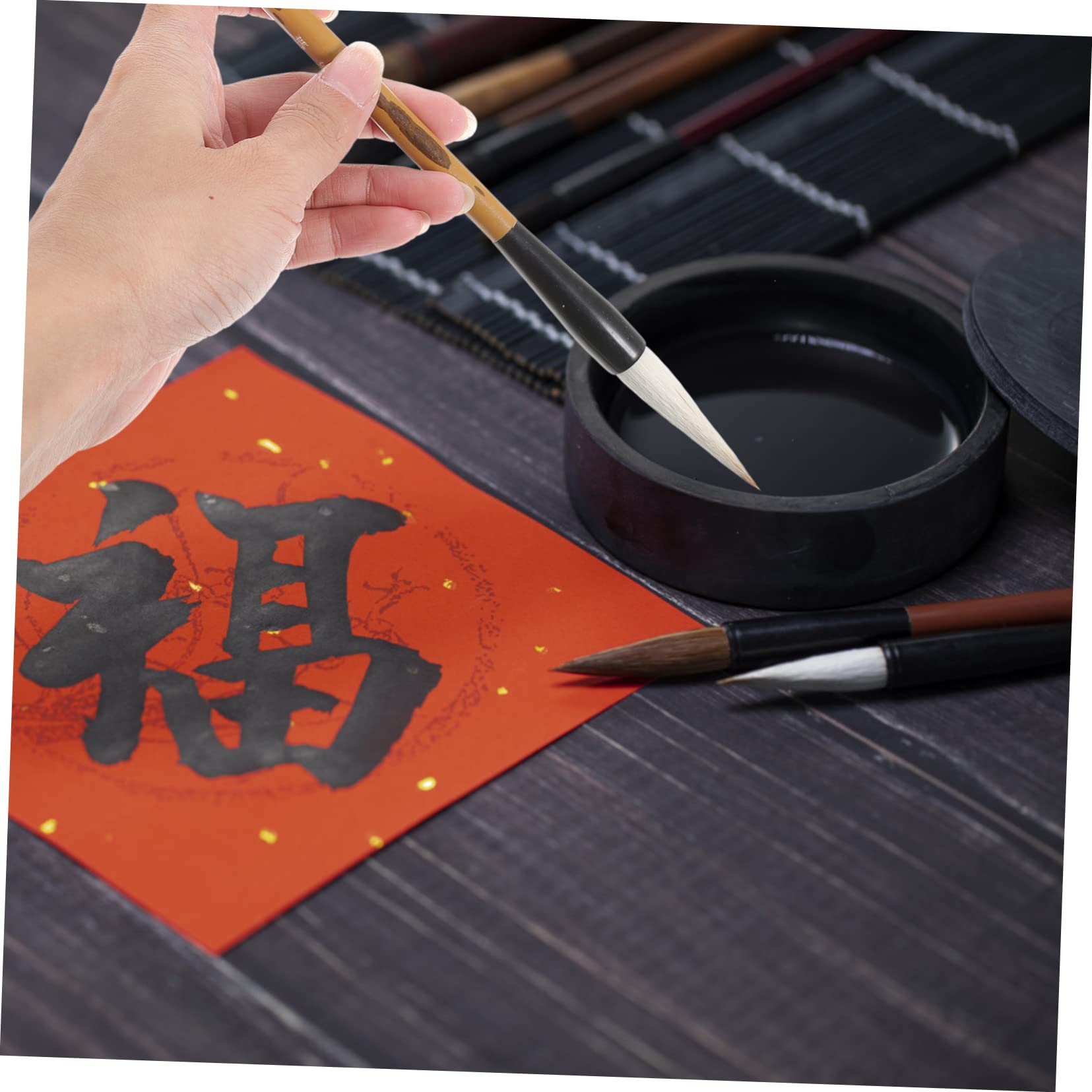 Veemoon Chinese Calligraphy Brush Pen 3pcs Set Paint Brush for Drawing Writing for Boys and Girls Beginners Teachers