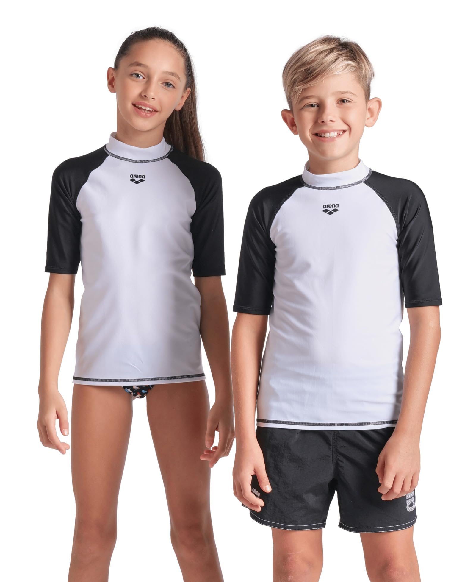 Arena Unisex Jr Arena Rash Vest S/S Graphic Rash Guard Shirt Niños