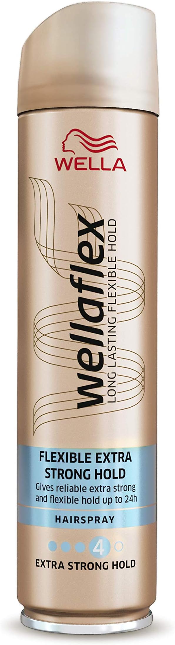 Wellaflex Invisible Hold Hairspray โ Flexible Extra Strong Hold, Vegan, 48H Hold โ 250ml