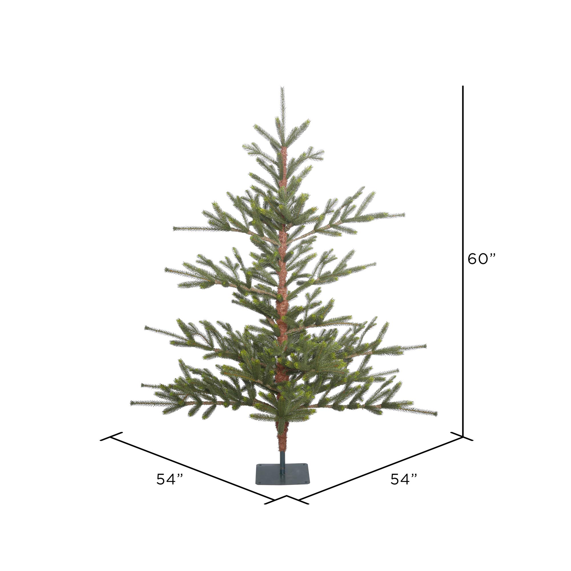 Amazon.com: Vickerman 5' Bed Rock Pine Artificial Christmas Tree