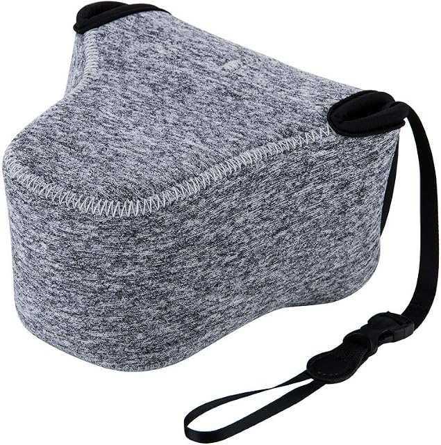 JJC Camera Case Ultra-Light Pouch Bag for Fuji X-T30 X-T20 X-T10 X-T100 + XF 18-55mm f2.8-4/XF 16mm f1.4/XF 23mm f1.4/XF 50mm f2 Lens, Canon EOS M50 M5 M6 Mark II + EF-M 15-45mm, Sony A7C + 50mm Lens