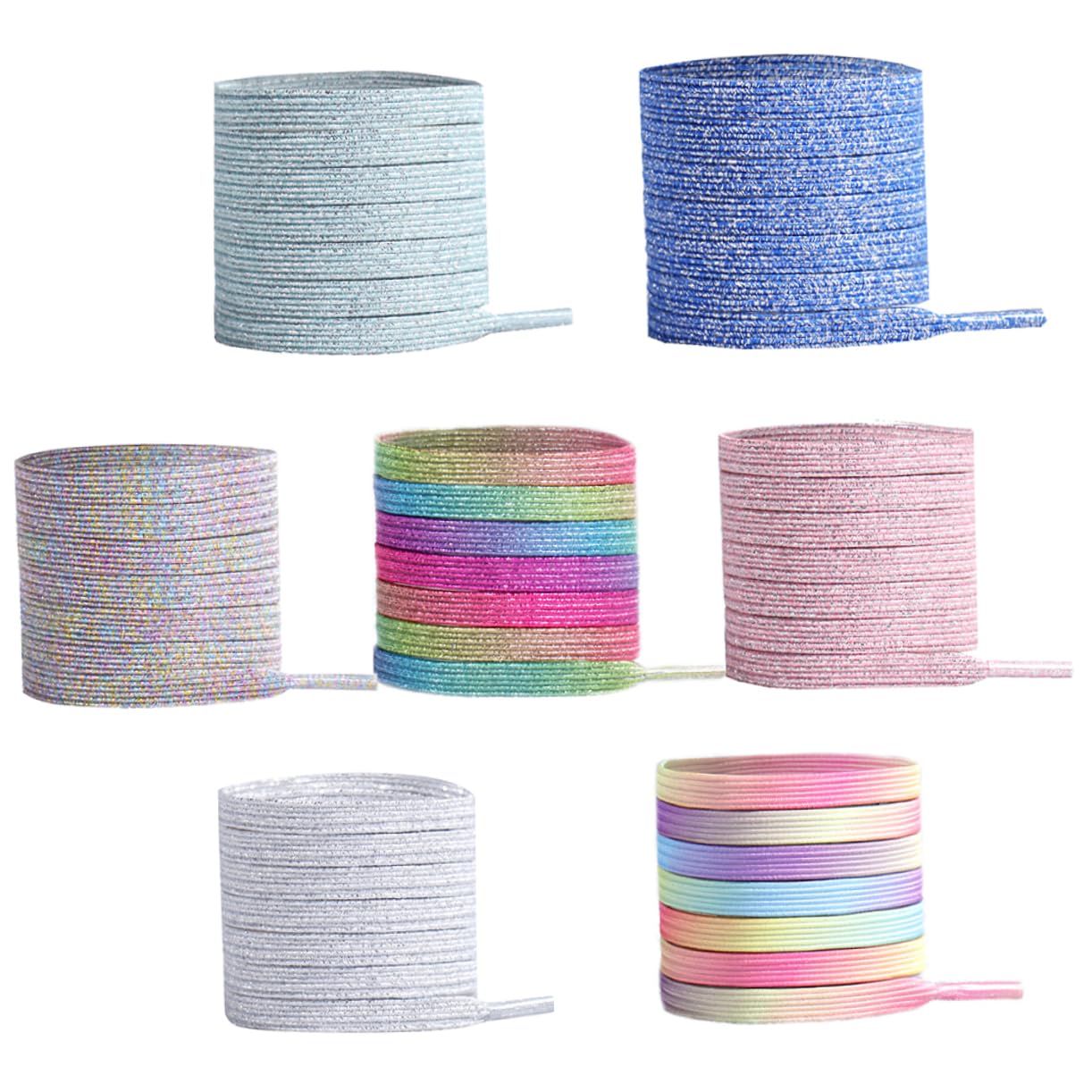 14pares Cordones Elásticos Tieless De Con Hebilla Metalizada Para Adultos y Mayores