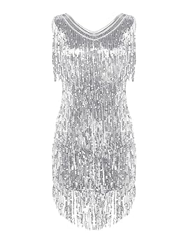 Abito Da Ballo Donna YiZYiF - Vestito Balletto Tango Samba Con Chiffon, Taglie XS-XL - Foto 10