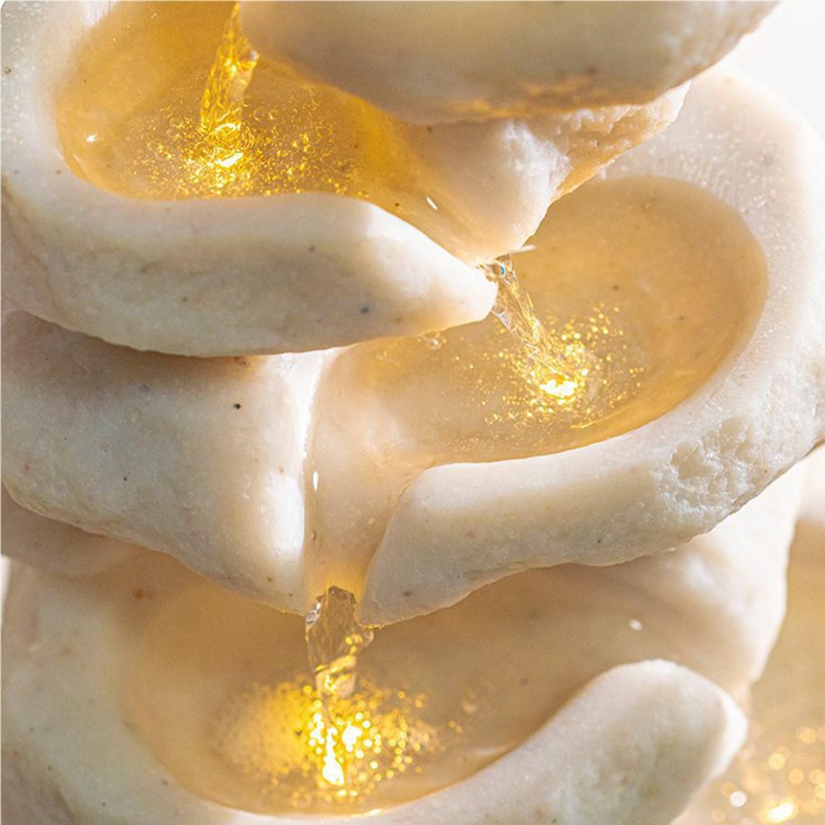 電動　噴水　陶器　(動作確認済！) Amazon.co.jp: 噴水 築山の置物 インテリア卓上噴水 室内噴水 小さな