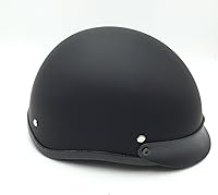 Vista 4 de SMT-DOT Certificado negro mate negro plano compatible con medio casco H-D Chopper Cruiser Biker M [B01FD30DSC]