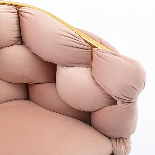 Miniatura 10 de Polibi Juego de 2 sillas simples de terciopelo de lujo, silla de acento moderna, taburete de tocador para dormitorio, hogar, mesa de manicura (beige)