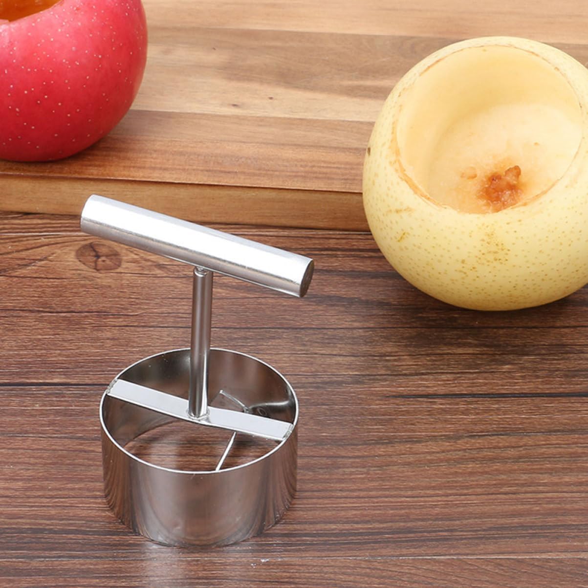4pcs Stainless Steel Fruit Corer Pear Core Remover Tool for Pitting Core Extraction for Kitchen Use