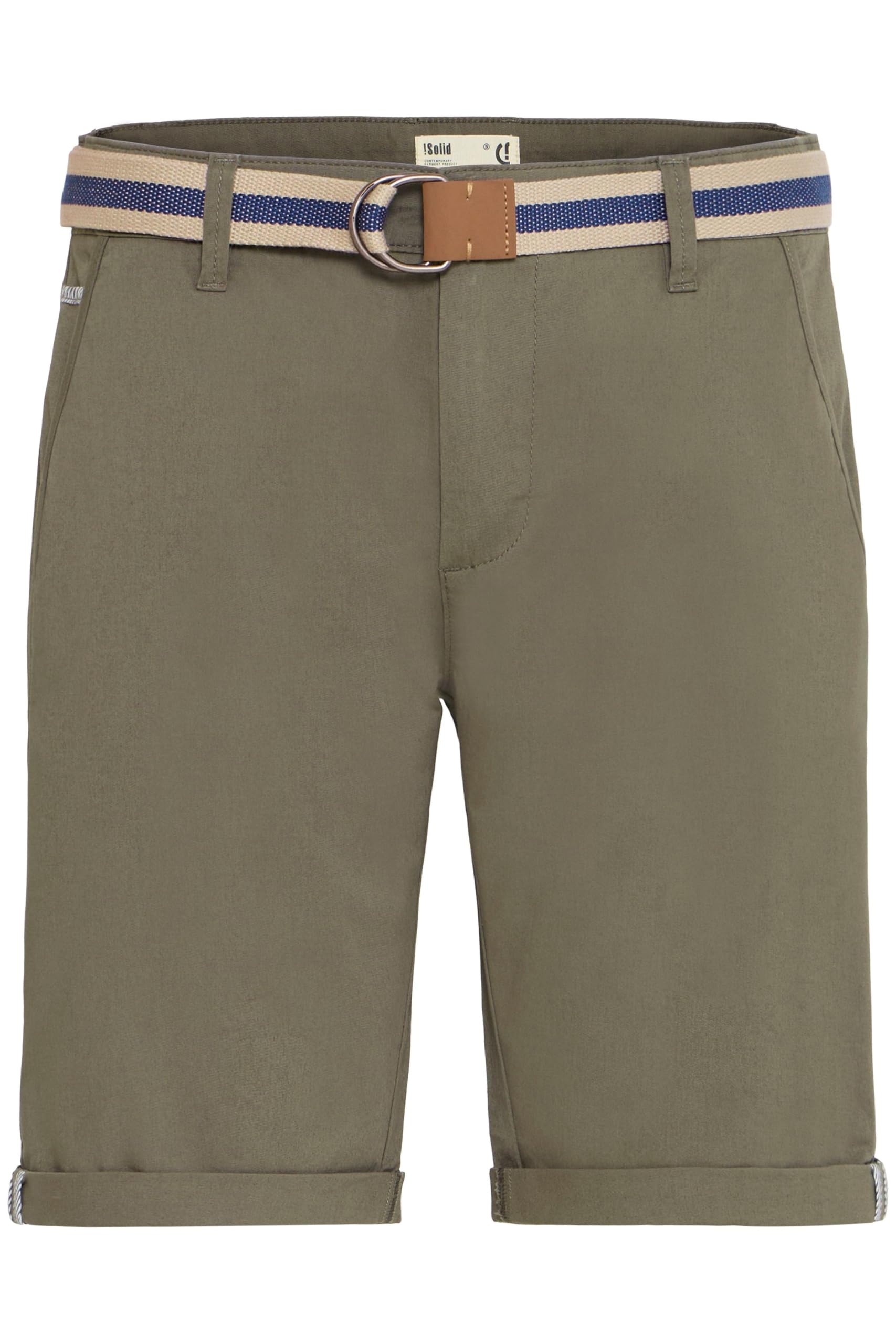 !Solid Monty Herren Chino Shorts Bermuda Kurze Hose mit Gürtel aus Stretch-Material Regular-Fit