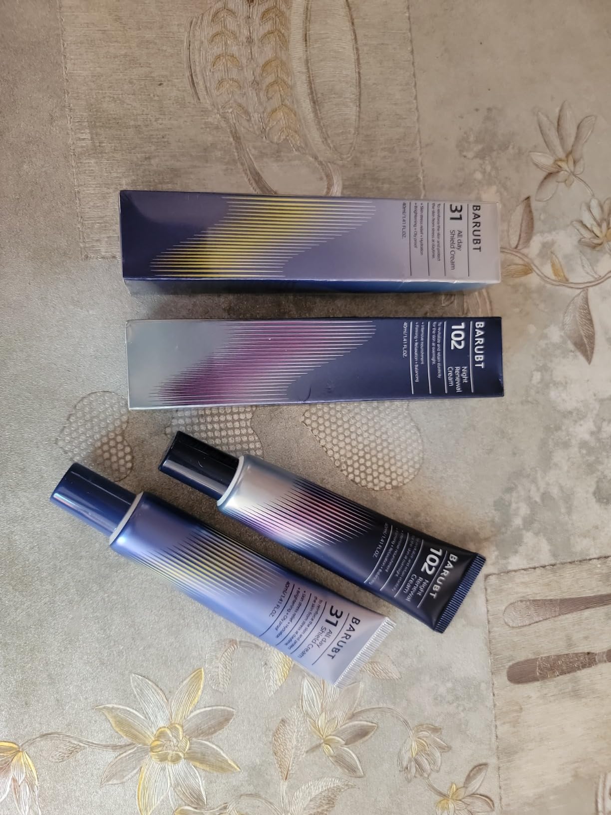 Kineff Dermacycle Program All-day & Night 2-Pack Cream for Face, 31 All-Day Shield Cream & 102 Night Renewal Cream, Centella Asiatica and Niacinamide, Korean Skincare (New Package)