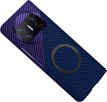 LXURY Slim Thin Case for Huawei Mate X3, Carbon Fiber Case Camera Protective Shockproof Anti-Fingerprint Cover,2