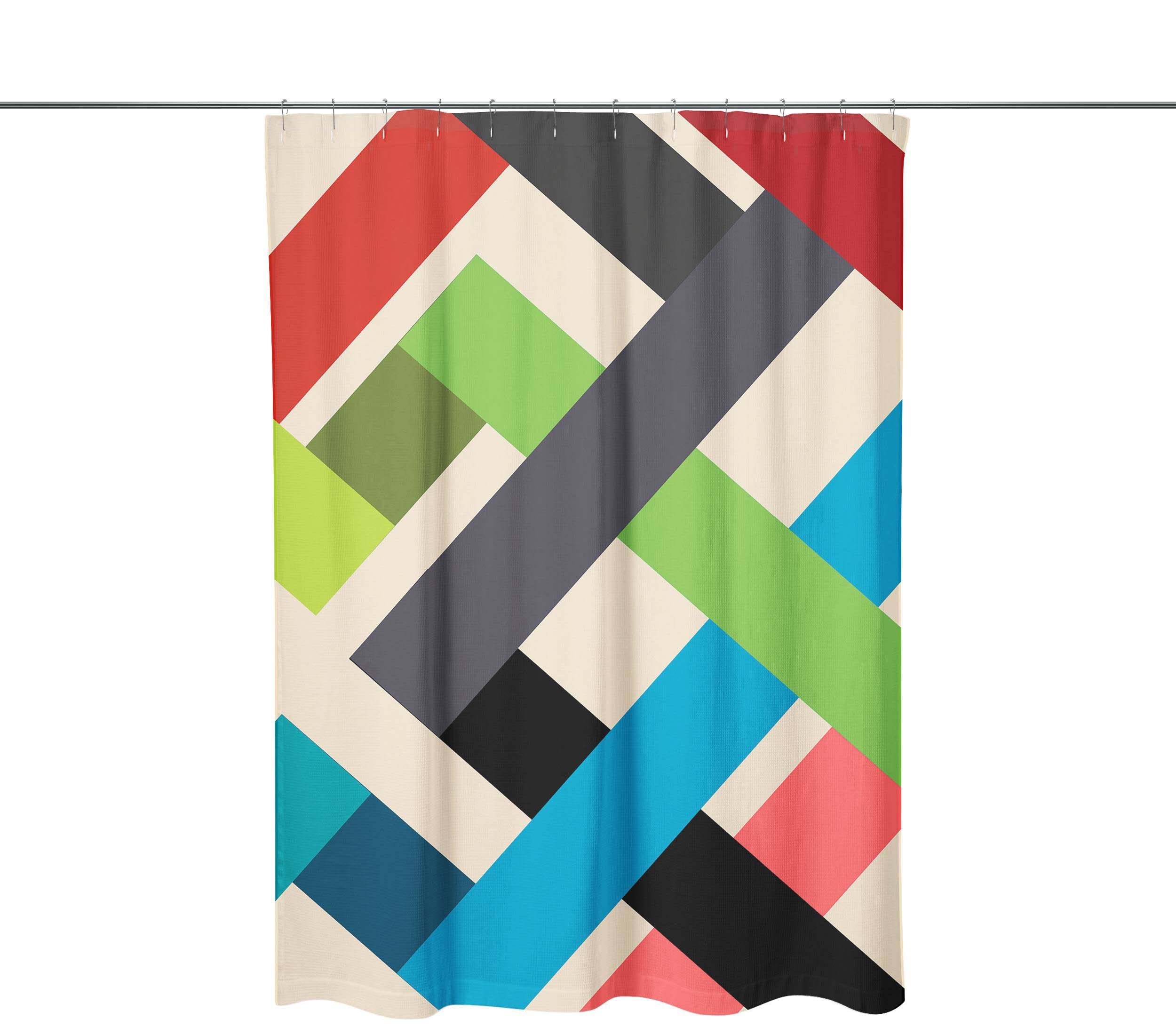 Bonamaison Anti-Mold, Waterproff Shower Curtain (150x200 cm) - Designed and Manufactured in Turkey