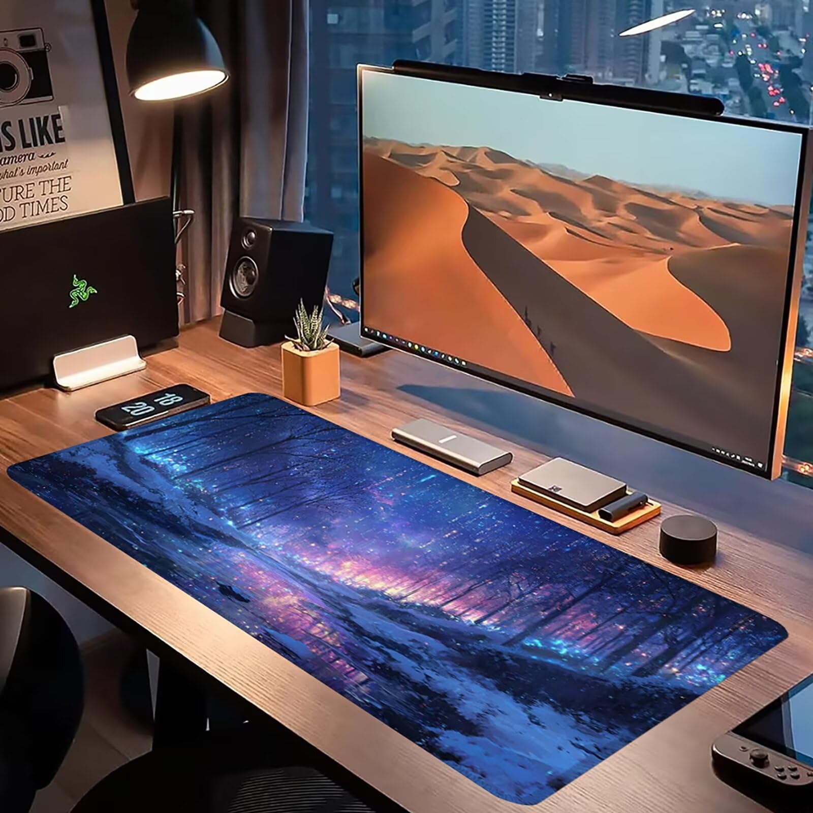 Podkładka pod mysz, podkładka pod mysz XXL 1200 x 600 podkładka pod mysz dla graczy, wodoodporna gumowa podstawa, duża podkładka pod mysz do gier na biurko szyte krawędzie wodoodporna antypoślizgowa