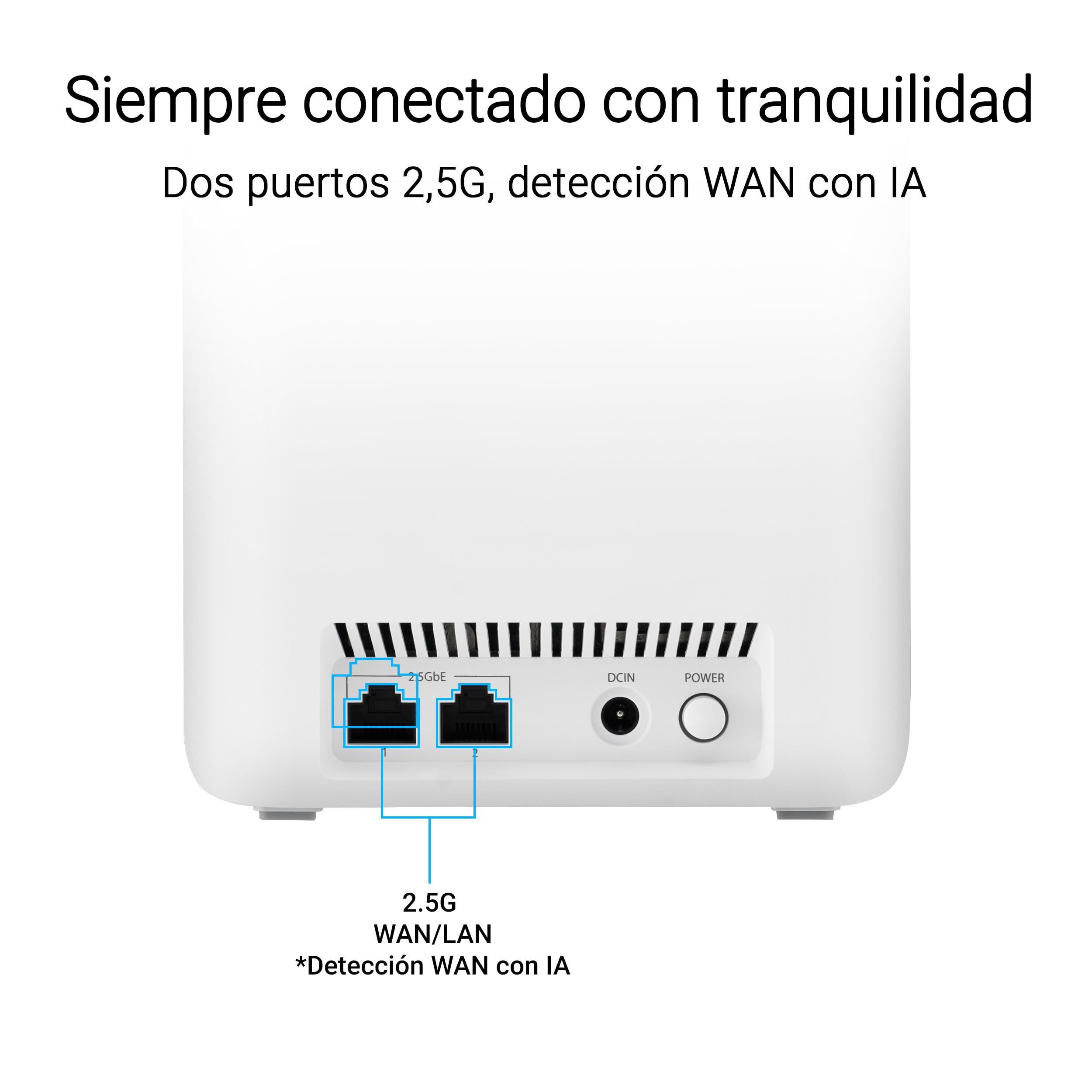 Asus - Pack de 2 Routeurs ASUS ZenWiFi BD4 Blanc | WiFi 6 Mesh