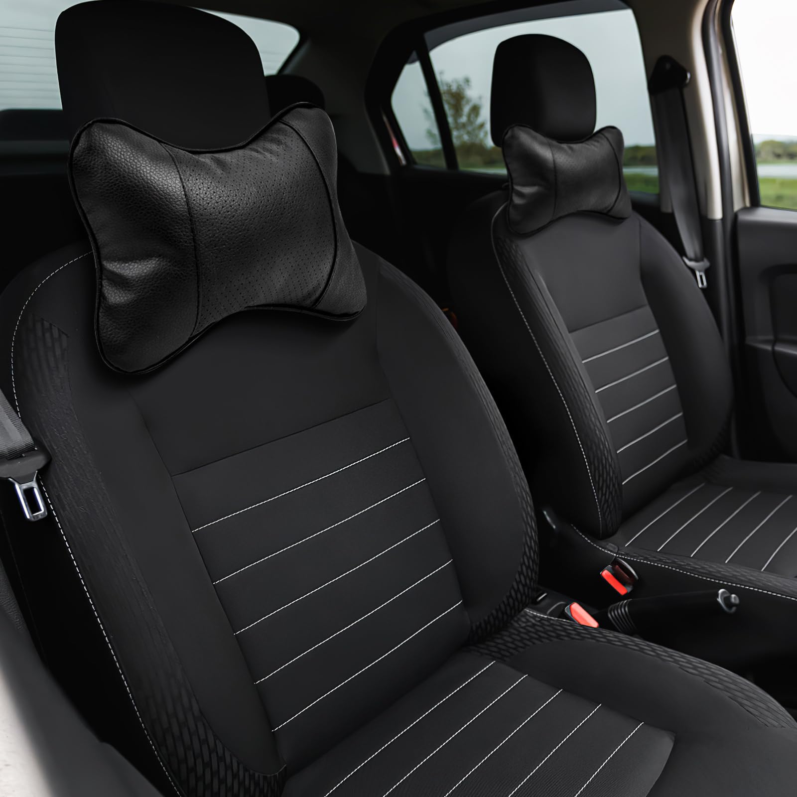 DECHOUS 2pcs Neck Rest Pillow Carseat Car Pillows Car Headrest Pillow Car Bone Pillow Car Seat Pillow Car Neck Pillow for Driving Car Seat Headrest Car Neck Pad Flight Travel Protector