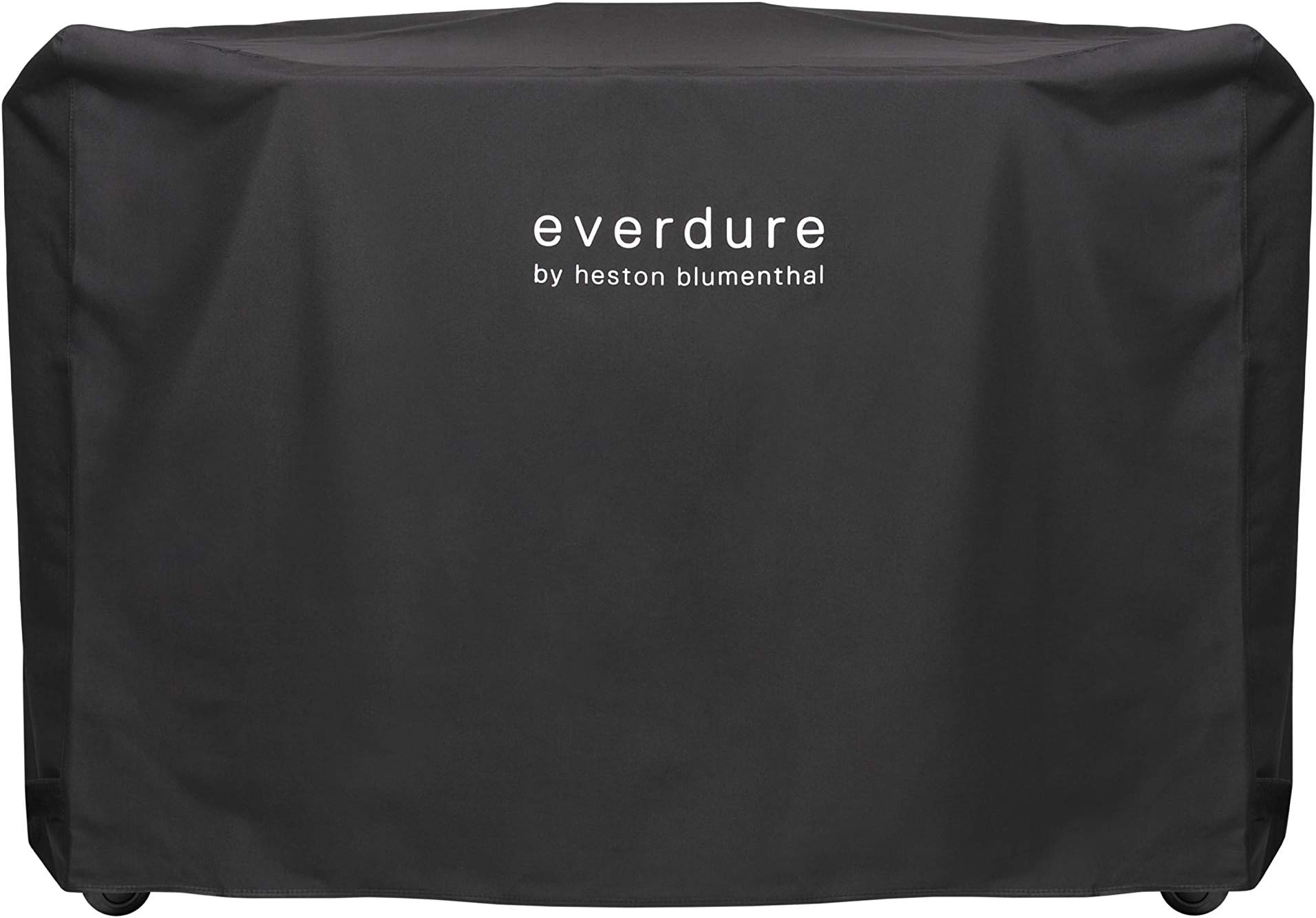 Everdure Grill Cover for HUB & HUB II Electric Ignition Charcoal Barbecue Grills, Long Cover with Durable Straps, Waterproof Lining and 4 Season BBQ Grill Protection, Black, 54.8”L x 16.7”W x 40”H