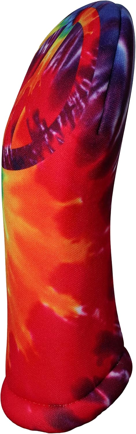 Tie Dye Peace Sign | Golf Club Headcover | Driver Fairway Hybrid-Sold Separately | Handmade in USA by BeeJo's