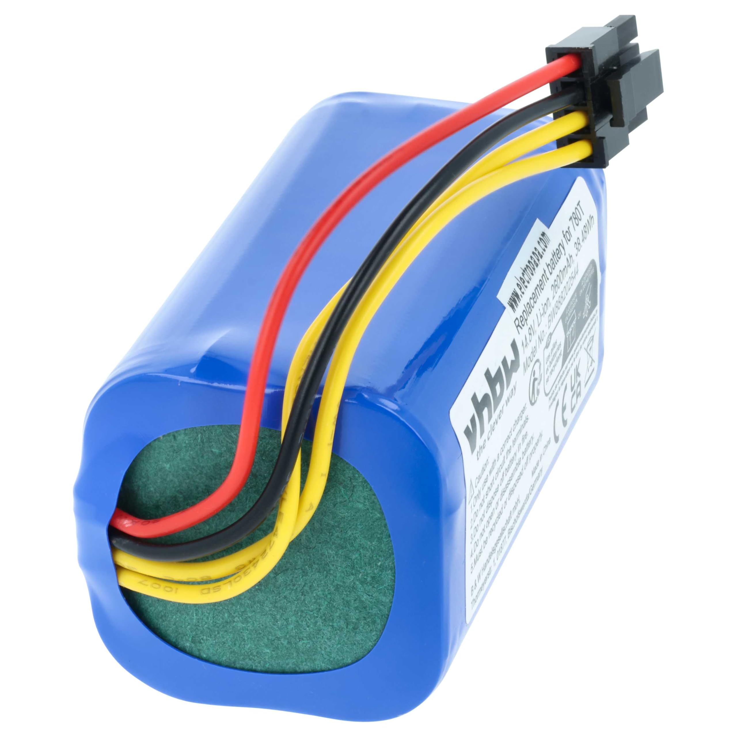 vhbw batteria sostituisce Sencor SRX 1002, 4INR19/66 per home cleaner (2600mAh, 14,8V, Li-Ion)