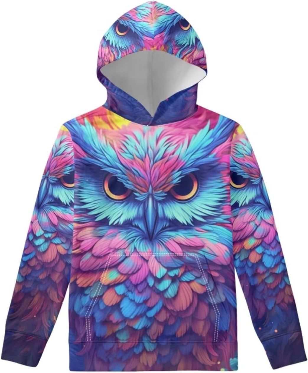Modysero Fashion Comfy Breathable Graphic Pattern Spring Fall Long Sleeve Kids Hoodie for School Hiking Travel Party