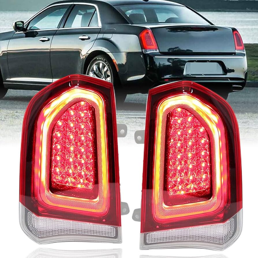 クライスラー 300C テールライト LED Amazon.com: Pair Smoked Full LED Tail Light Assembly For Chrysler