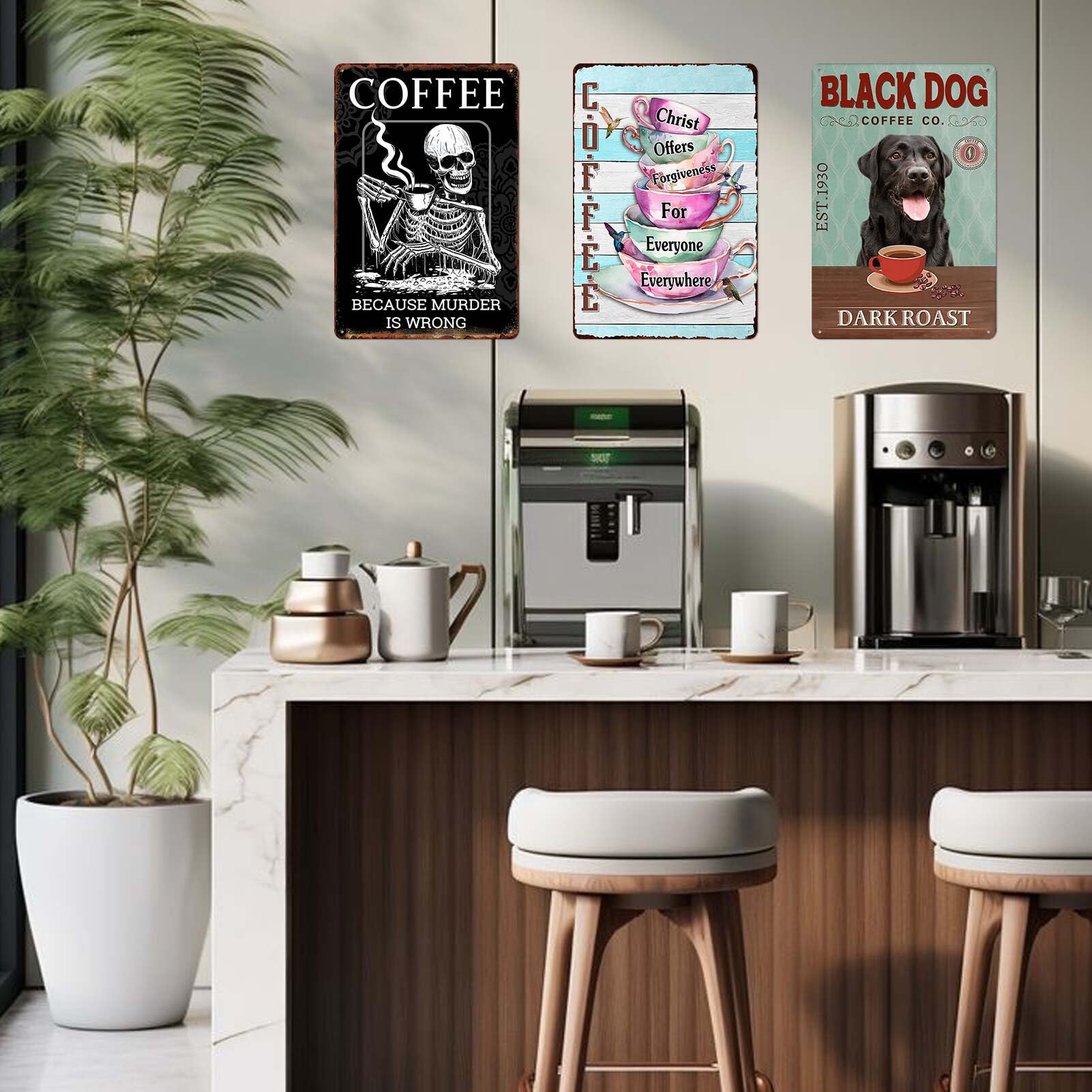 Targa Metallica Decorativa 'I Need Another Drink' - 30x20cm Per Bar E Man Cave | Design Umoristico