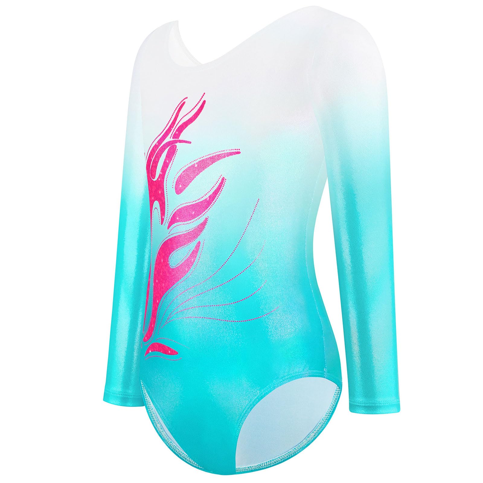 Maillot Gimnasia Ritmica,Maillot De Gimnasia Ritmica,Maillots De Gimnasia,Leotardo De Danza De Ballet,Prendas Ajustadas For Ballet,Manga Larga,para Gimnasia,Danza Atletismo