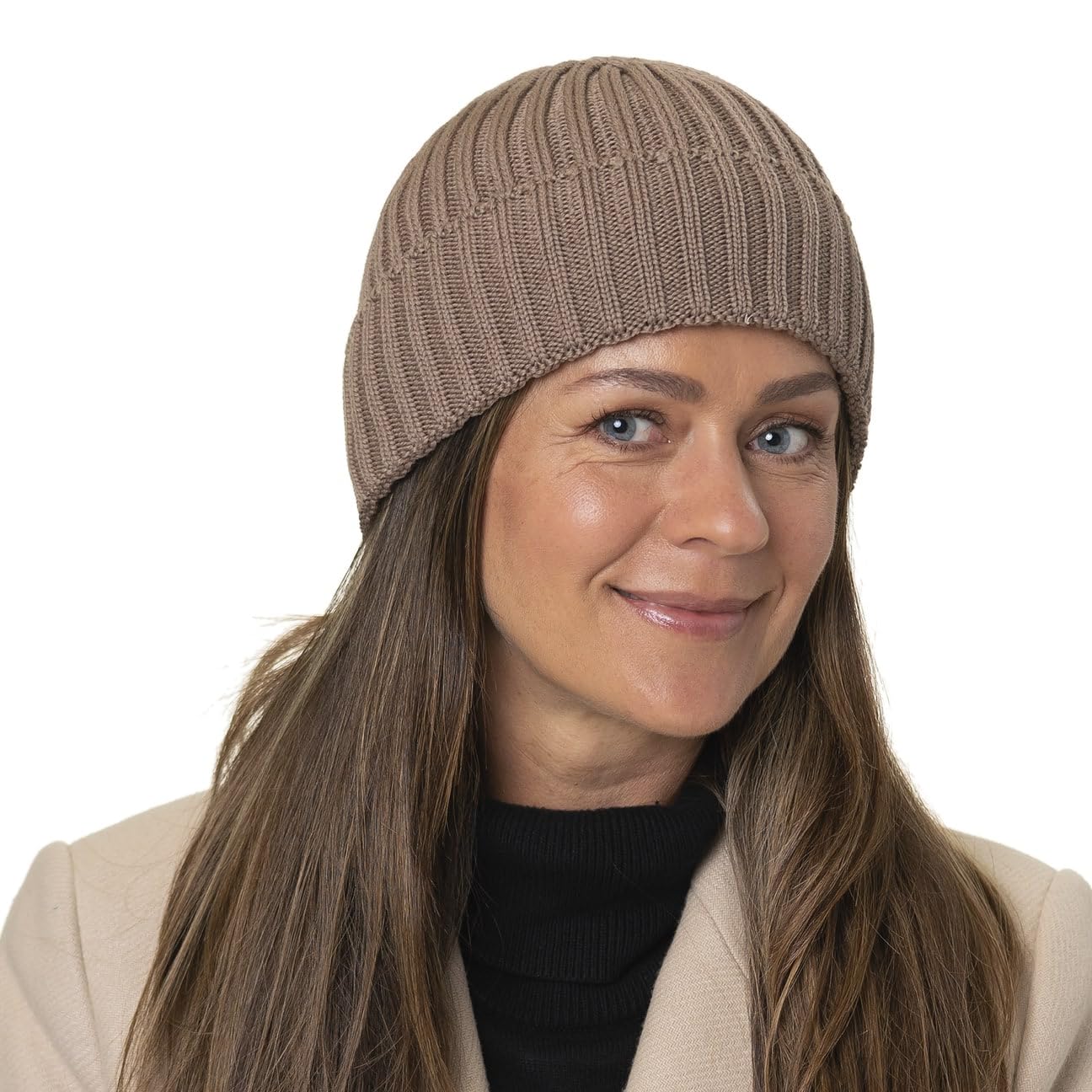 Lierys Gorro de Punto con Vuelta Merino Unisex Otono Invierno