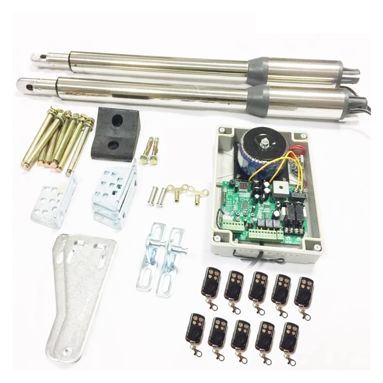 Attuatore lineare Elettrico 300kgs Motore di Apertura Automatica del cancello a Battente for Strada privata(Kit 3)