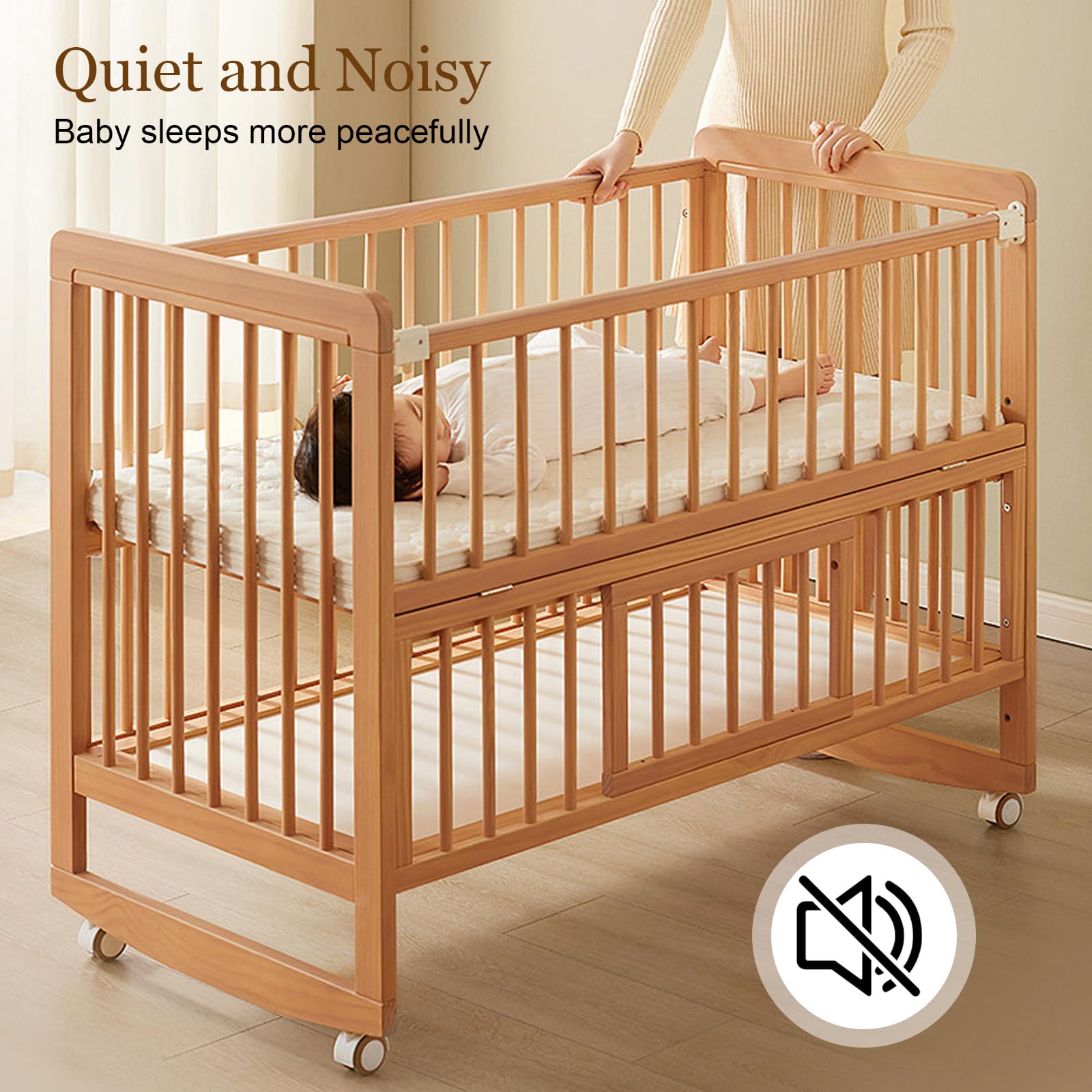 Ruote Con Freni 4 Pezzi - Gommate Per Presepe, Divani, Sedie, Rotelle 360° Silent - Foto 14