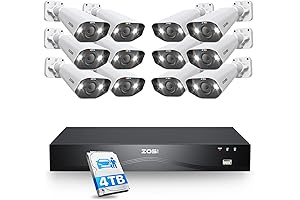 24CH 4K PoE Security Camera System with Qsee - Superior Protection, Night and Day