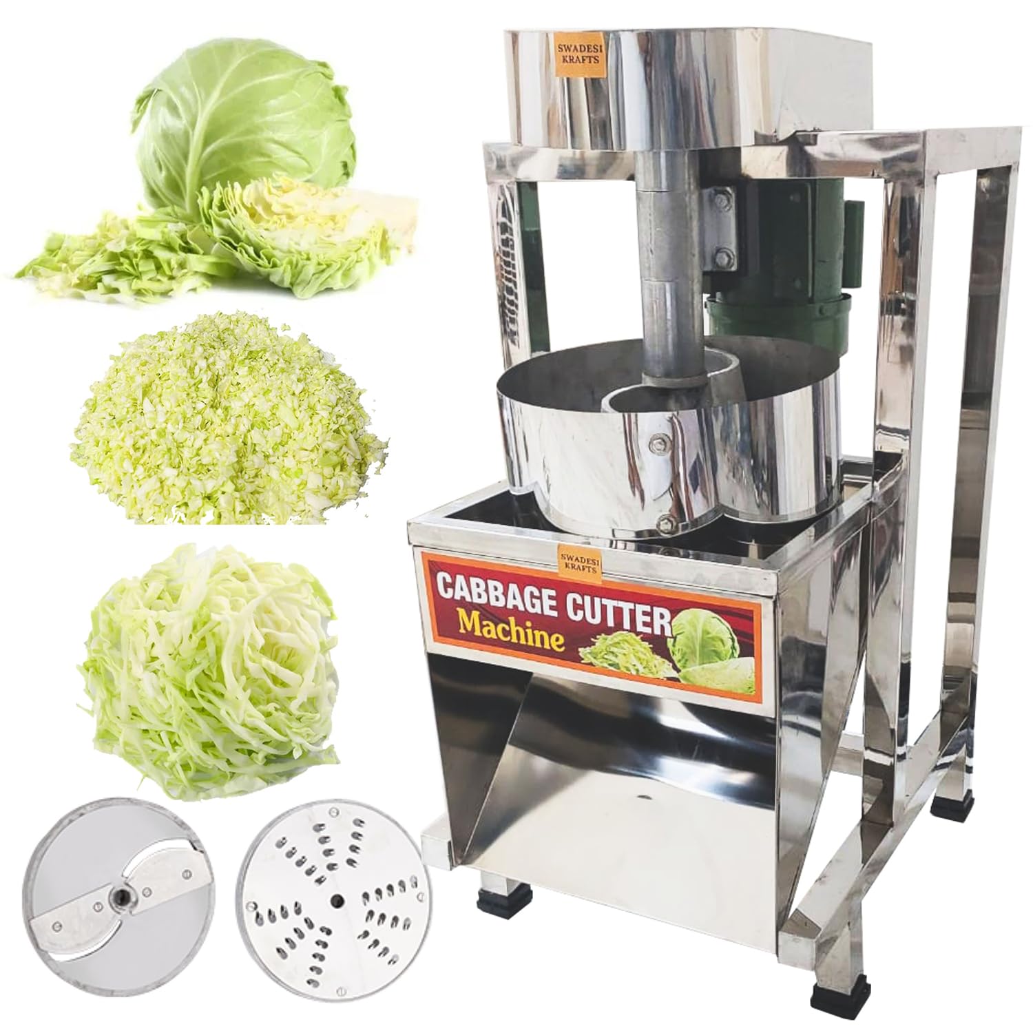 BUILDFORCE Commercial Cabbage Cutting Machine for Hotel with 1hp Motor | Vegetable Cutter Machine for Kitchen is Capacity is 500-600kg/Hr A2-image-45