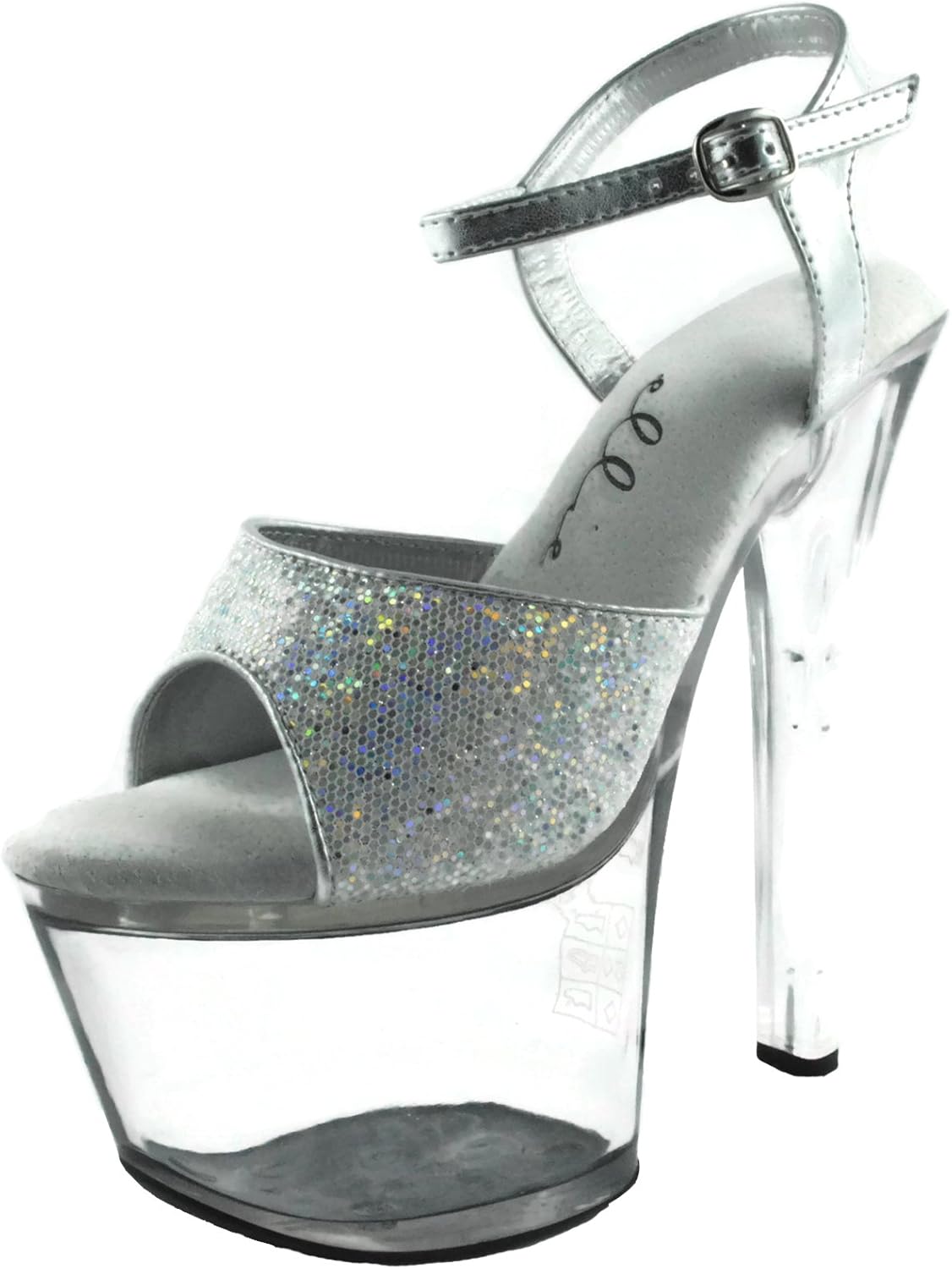 silver glitter shoes size 11
